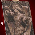 Алмазная мозаика Религия ангел девушка валькирия лук 40x50
