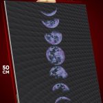 Алмазная мозаика Абстракция космос фаза луны 40x50
