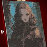 Алмазная мозаика Темная фэнтези девушка готическая 40x50