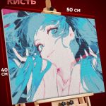 Алмазная мозаика Vocaloid Аниме Мику Хатсуне 40x50