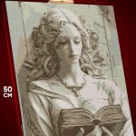 Алмазная мозаика Статуя эстетика девушка с книгой 40x50