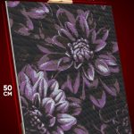 Алмазная мозаика Цветы фиолетовые 40x50