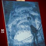 Алмазная мозаика Пейзаж морской девушка и шторм 40x50