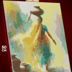 Алмазная мозаика Девушка с кувшином Индия 40x50
