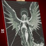 Алмазная мозаика Статуя ангел меч 40x50