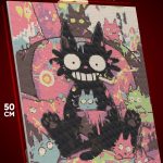 Алмазная мозаика Котики Аниме-арт психоделическая 40x50