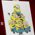Алмазная мозаика Мультфильмы Миньоны 40x50