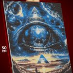 Алмазная мозаика Абстракция Всевидящее око 40x50