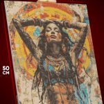 Алмазная мозаика Портрет Девушка этно 40x50