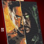 Алмазная мозаика Marvel Железный человек и Доктор Дум 40x50