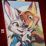 Алмазная мозаика Мультфильмы Зверополис Ник и Джуди 40x50
