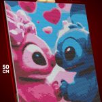 Алмазная мозаика Мультфильмы Дисней Стич и Ангел 40x50