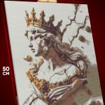 Алмазная мозаика Статуя античная королева 40x50