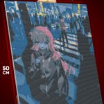 Алмазная мозаика Одинокий рокер Аниме Боччи 40x50