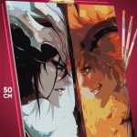 Картина по номерам Блич Аниме Ичиго и Улькиора 40x50