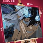 Картина по номерам Синий экзорцист Аниме Рин Окумура 40x50