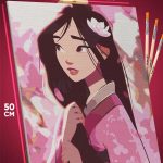 Картина по номерам Мультфильмы Дисней Мулан 40x50