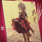 Картина по номерам Геншин Импакт Игра Ноэлль 40x50