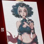 Алмазная мозаика Мультфильмы Клуб Винкс Трикс Сторми 40x50