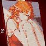 Алмазная мозаика Геншин Импакт Игра Мавуика 40x50