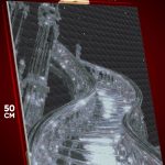 Алмазная мозаика Абстракция лестница космос 40x50