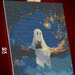 Алмазная мозаика Хэллоуин призрак привидение 40x50