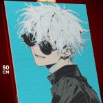 Алмазная мозаика Магическая битва Аниме Годжо Сатору 40x50