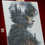 Алмазная мозаика Гарри Поттер Гарри из Хогвартса 40x50