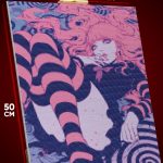 Алмазная мозаика Девушка Аниме-арт психоделика 40x50