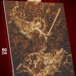 Алмазная мозаика Темная фэнтези ангел арханг с мечом 40x50