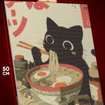 Алмазная мозаика Котики Аниме-арт еда Япония 40x50