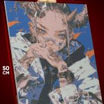 Алмазная мозаика Девушка Арт демон 40x50
