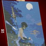 Алмазная мозаика Геншин Импакт Игра Сяо 40x50