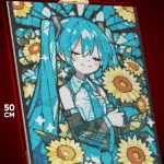 Алмазная мозаика Vocaloid Мику Хатсуне подсолнухи 40x50