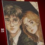 Алмазная мозаика Гарри Поттер Гарри и Гермиона 40x50