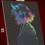 Алмазная мозаика Девушка Аниме-арт в наушниках 40x50