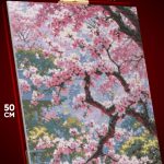 Алмазная мозаика Пейзаж Япония сакура 40x50
