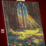 Алмазная мозаика Темная фэнтези витраж готический 40x50