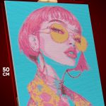 Алмазная мозаика Девушка Портрет Азия 40x50