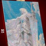 Алмазная мозаика Темная фэнтези белый рыцарь 40x50