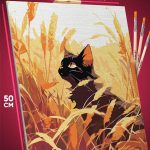 Картина по номерам Котики Аниме-арт в поле 40x50