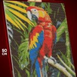 Алмазная мозаика Животные попугай 40x50