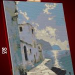 Алмазная мозаика Пейзаж городской море 40x50
