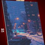 Алмазная мозаика Авто ночной город 40x50