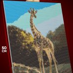 Алмазная мозаика Животные жираф 40x50
