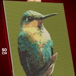 Алмазная мозаика Животные птица колибри 40x50
