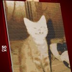 Алмазная мозаика Котики улыбается мем 40x50