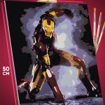 Картина по номерам Marvel Железный человек 40x50