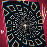Картина по номерам Абстракция психоделическая геометрия 40x50