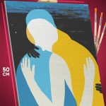 Картина по номерам Любовь абстракция 40x50